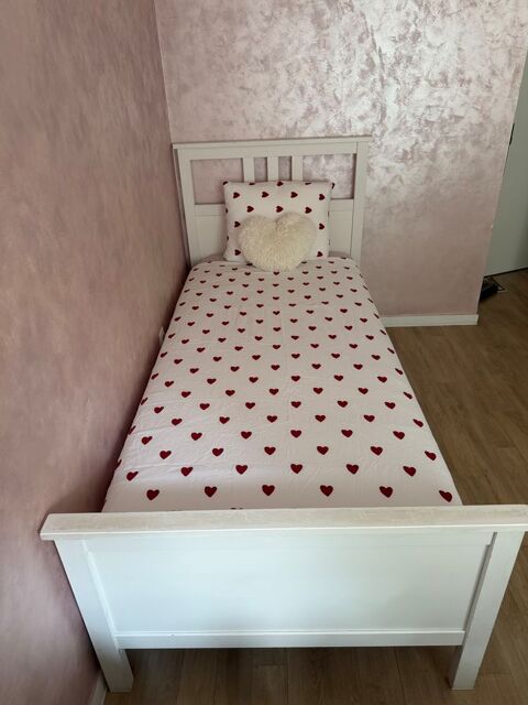 Lot de deux lit simple HEMNES IKEA 90x200 avec sommier inclu 160 Pantin (93)