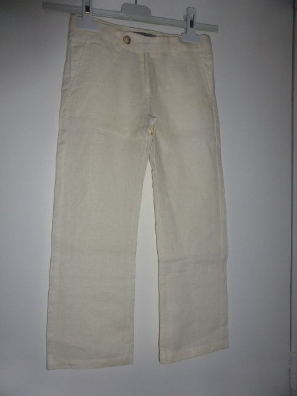 BONPOINT pantalon en lin blanc 6 ans Vêtements enfants