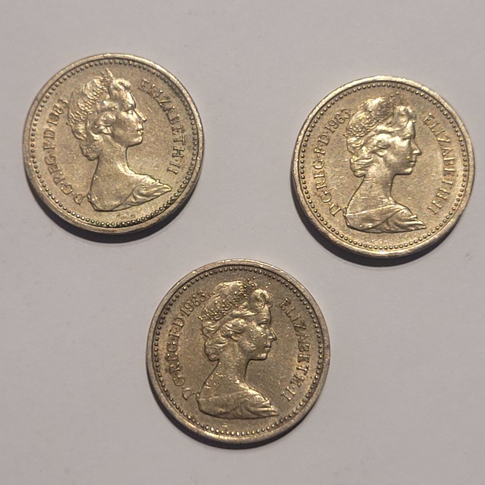 RARES PI&Egrave;CES ONE POUND 1983 