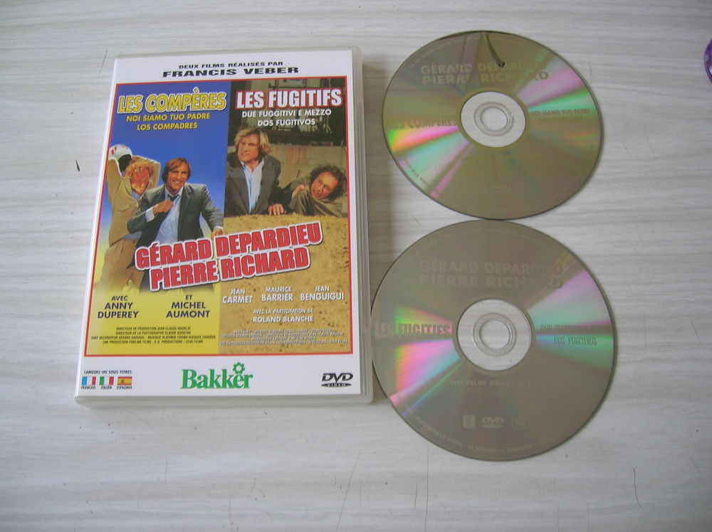 DOUBLE DVD LES COMPERES-LES FUGITIFS DVD et blu-ray
