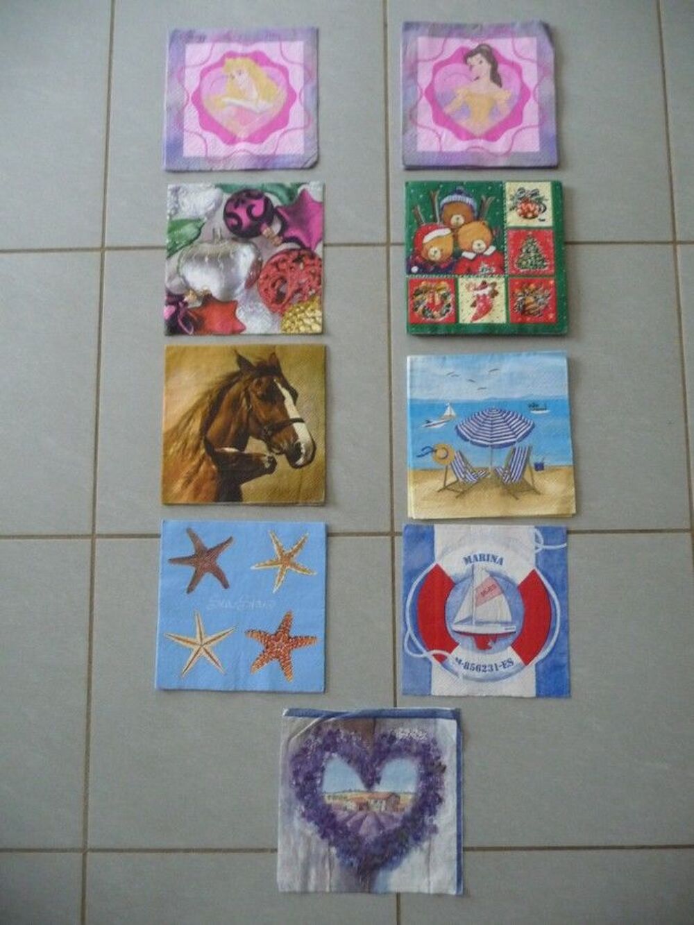 serviettes en papier - prix &agrave; l'unit&eacute; Décoration