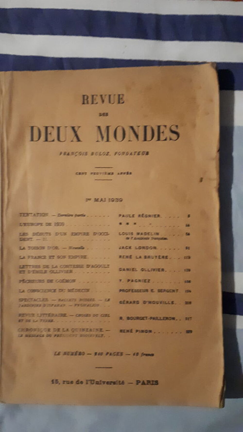Revue des deux mondes Livres et BD