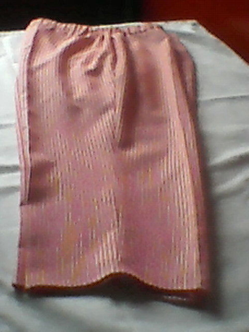 Robe &agrave; bretelles fines unie rose poudr&eacute;e Vêtements