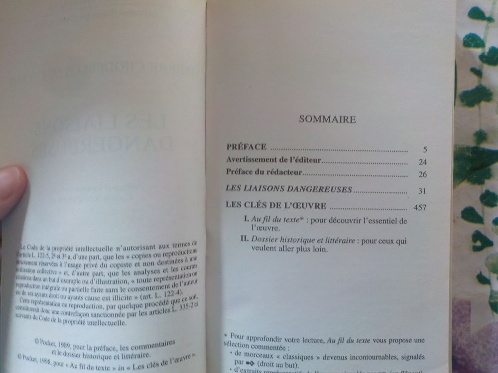 LES LIAISONS DANGEREUSES de CHODERLOS DE LACLOS Ed. Pocket Livres et BD