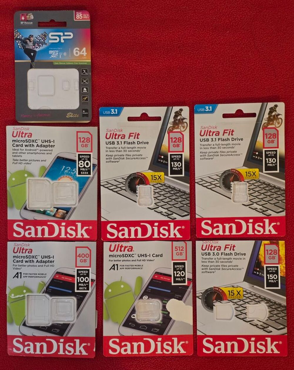 CARTE mSD SanDisk 200 GB Photos/Video/TV