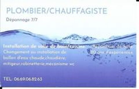   Plombier-Chauffagiste a prix raisonnable.. 