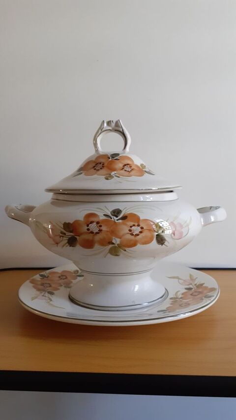 Soupi�re avec plat assorti 25 Grisolles (82)