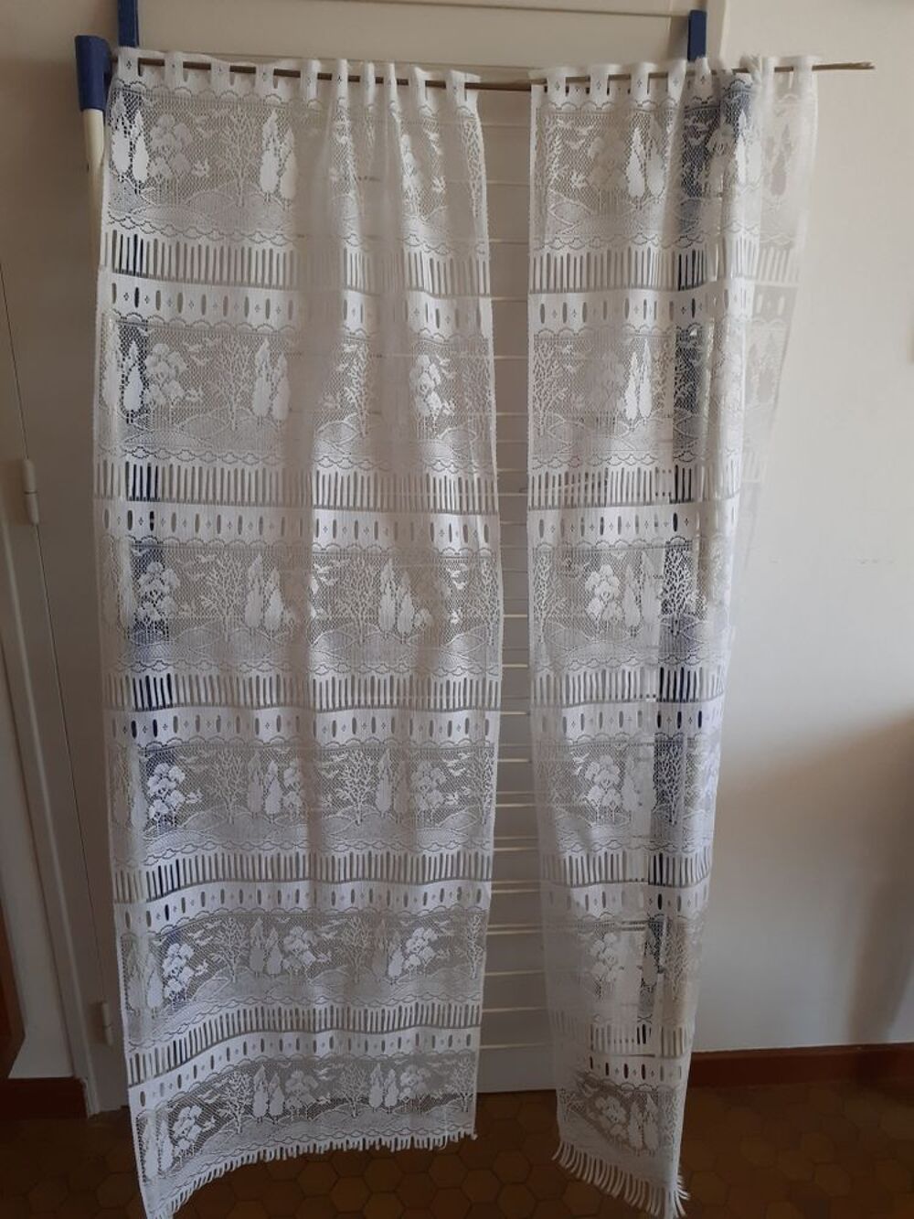 2 rideaux 45 cm x 130 Décoration
