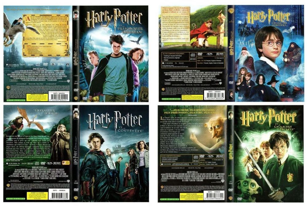 Lot de 7 DVD Harry Potter DVD et blu-ray