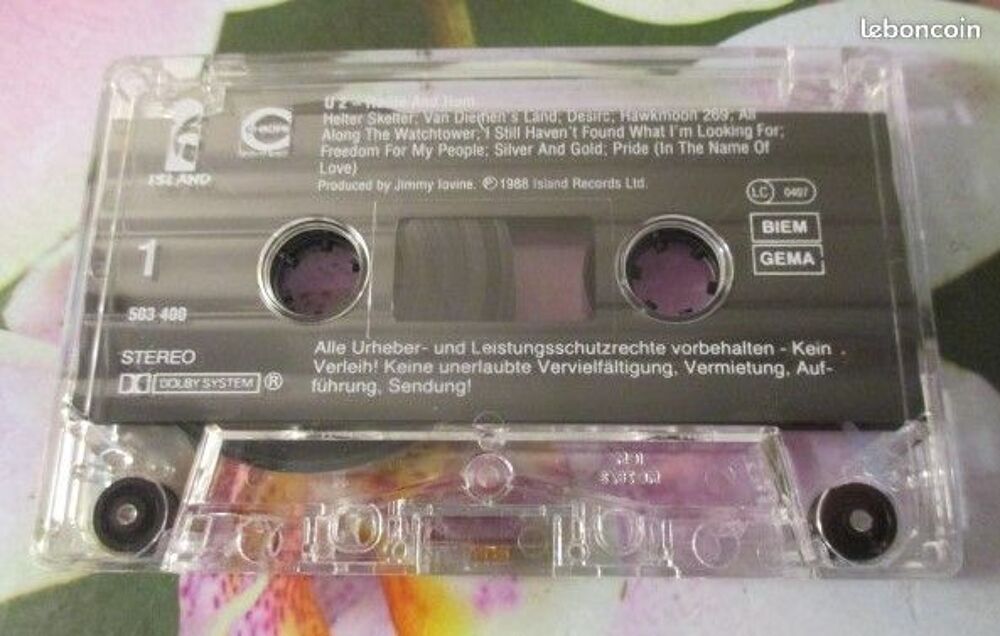 Cassette audio U2
CD et vinyles