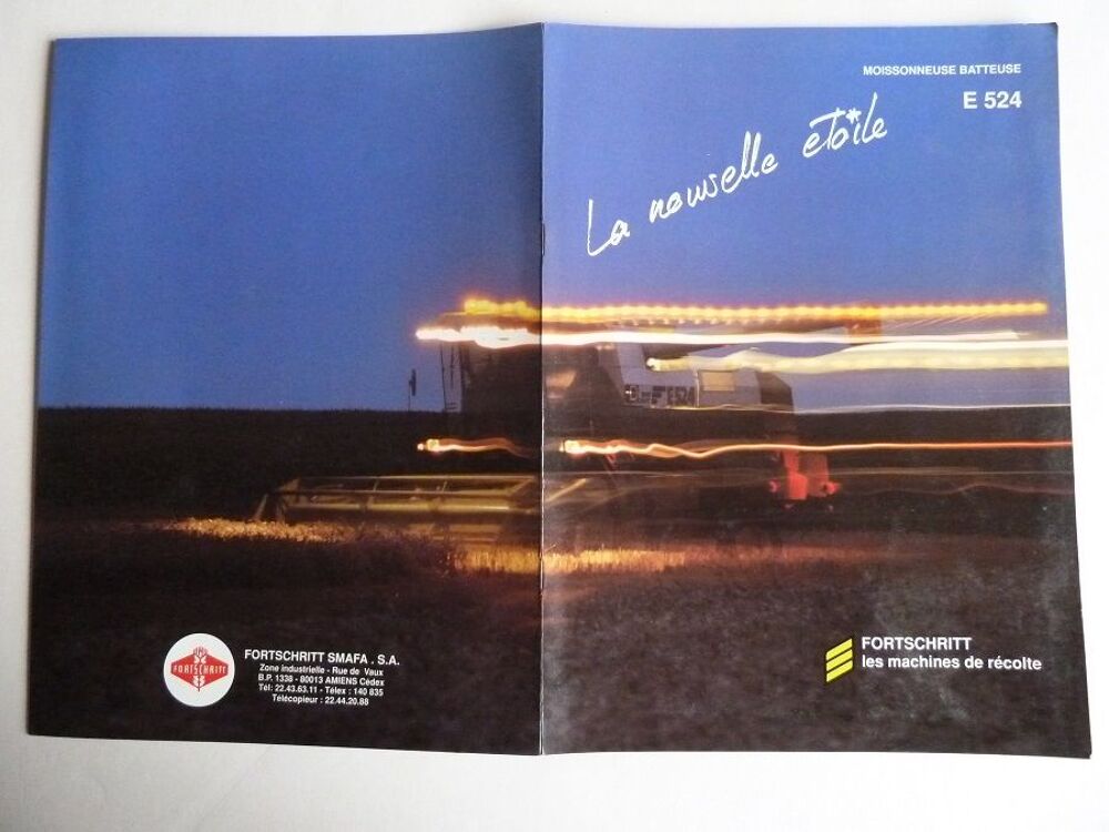 Prospectus documentation moissonneuses batteuses 