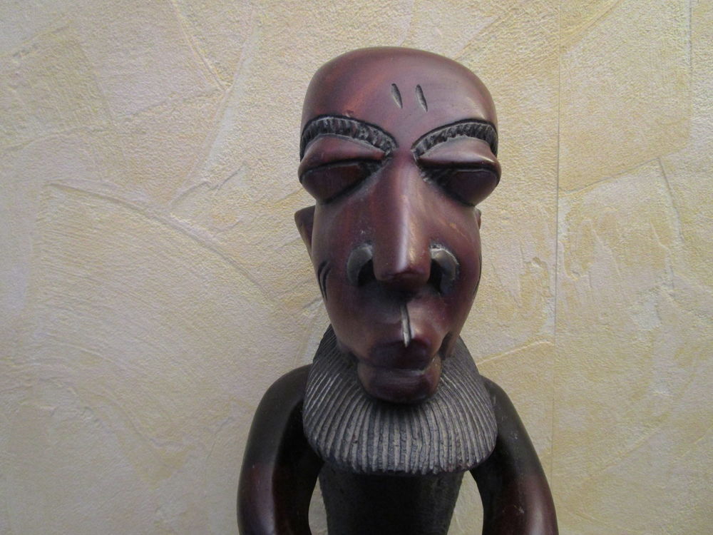 VIEILLES STATUE AFRICAINE GRIOT AFRICAIN Décoration