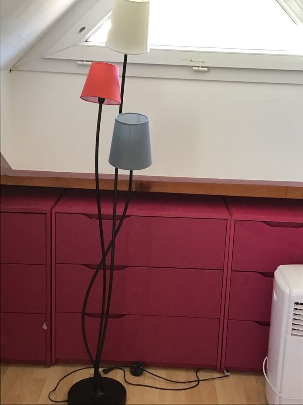 Lampadaire trois abat-jours &eacute;tat neuf Décoration