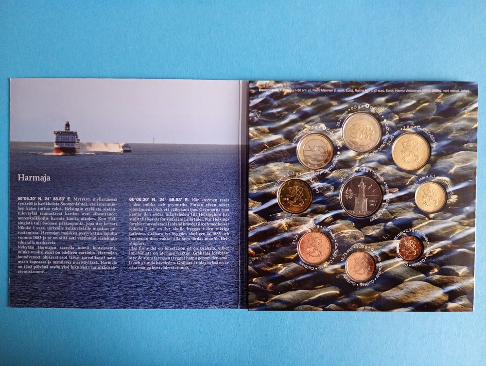 S&eacute;rie BU Finlande 2011 - 1 cent &agrave; 2 euro en coffret 