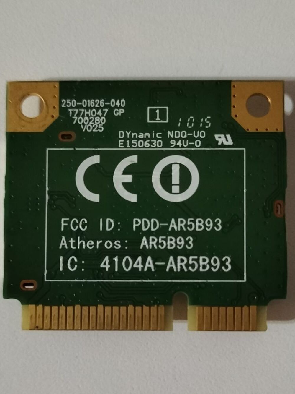 Mini carte WiFi pour PC portable / Atheros AR5B93 / format P Matériel informatique