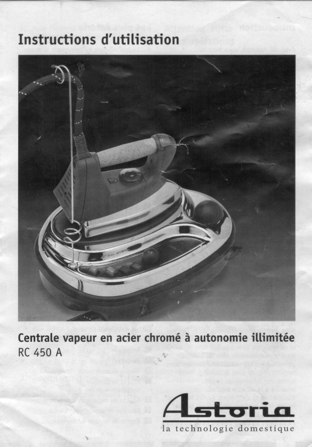 centrale vapeur "ASTORIA" Electroménager