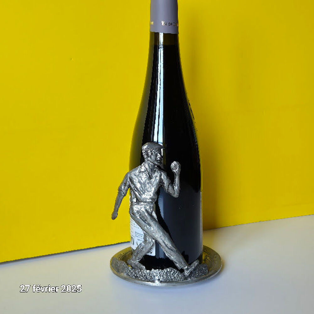 Dessous de bouteille, anti gouttes, joueur de boules en &eacute;ta Cuisine