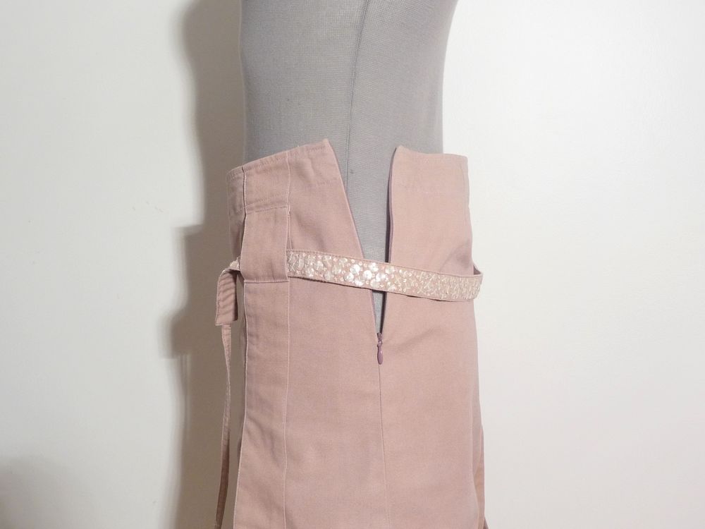 Jupe Courte en 100% Coton Rose avec ses 3 Fentes- Ralph Kemp Vêtements