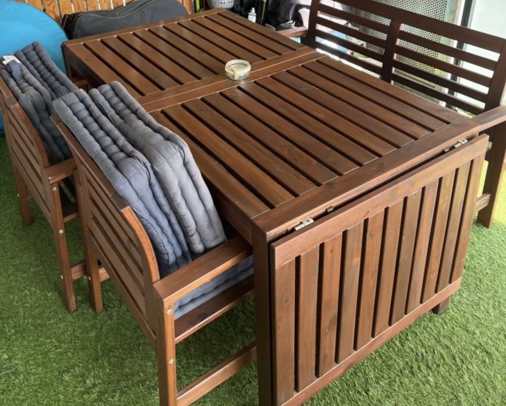 Meuble ext&eacute;rieur - Table &agrave; manger acacia massif Meubles