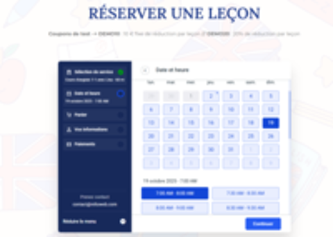   Votre site de r�servation et paiement en ligne profs 