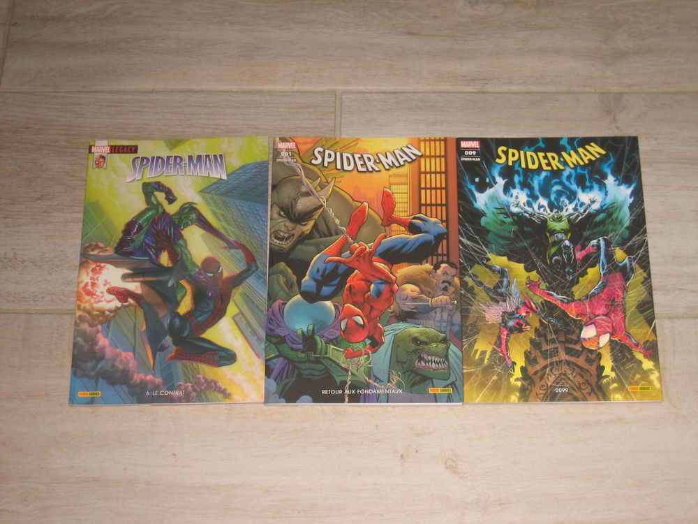 lot 3 comics spiderman 6+ spiderman 1(2019)+9(2020) panini librairie Livres et BD