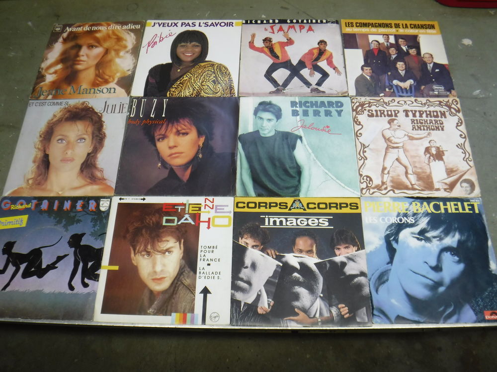 Disques vinyles 45T - Vari&eacute;t&eacute;s Fran&ccedil;aises. (37 &agrave; 60) CD et vinyles
