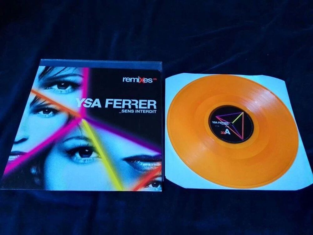 YSA FERRER RARE MAXI 33 TOURS COULEUR ORANGE COLLECTOR "SENS CD et vinyles