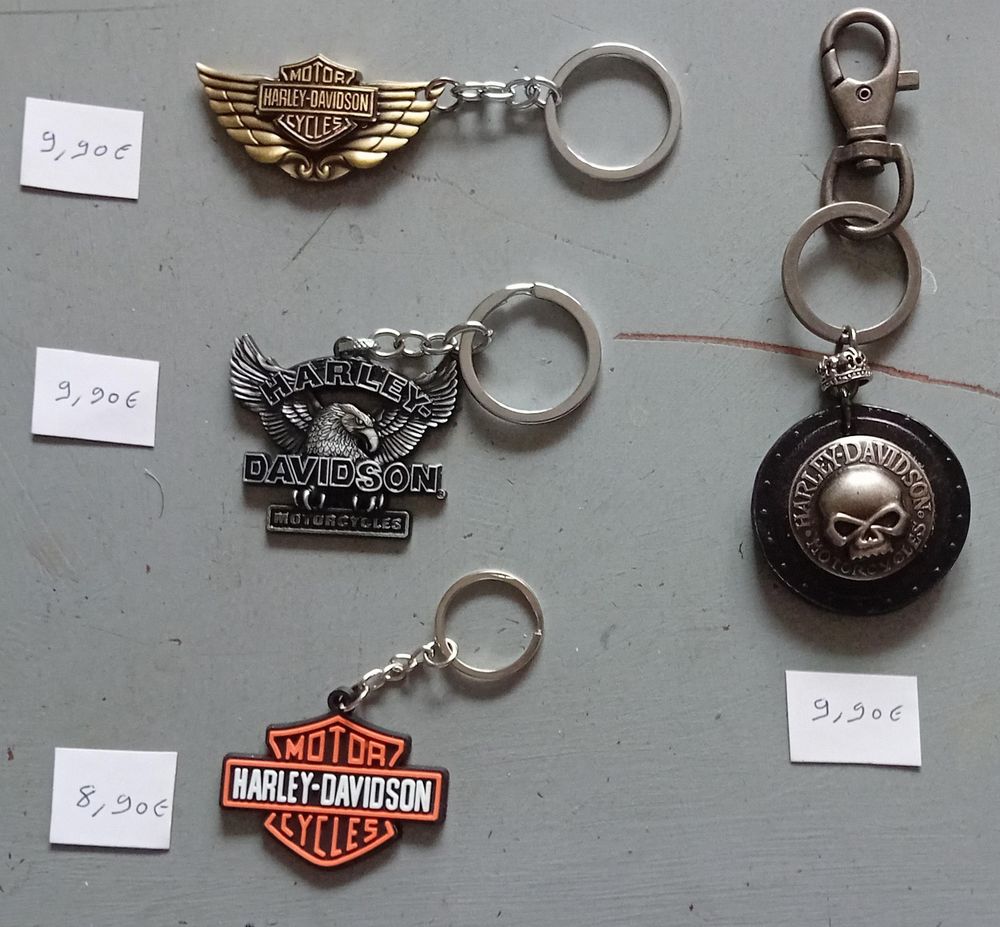 Porte clef et harley davidson 