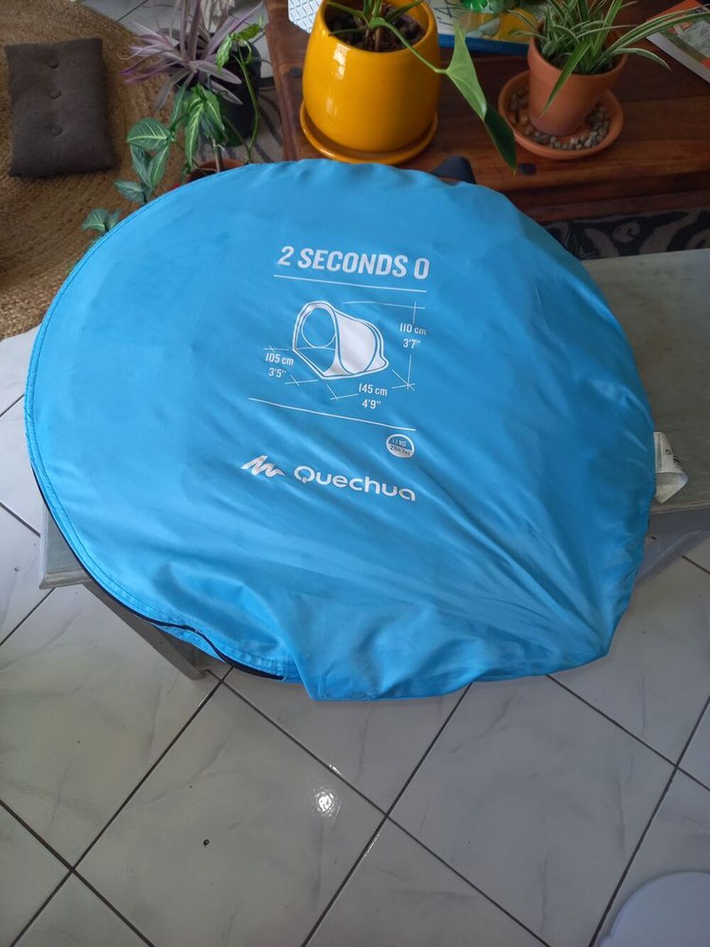Abri de plage 2 seconds Quechua Jardin