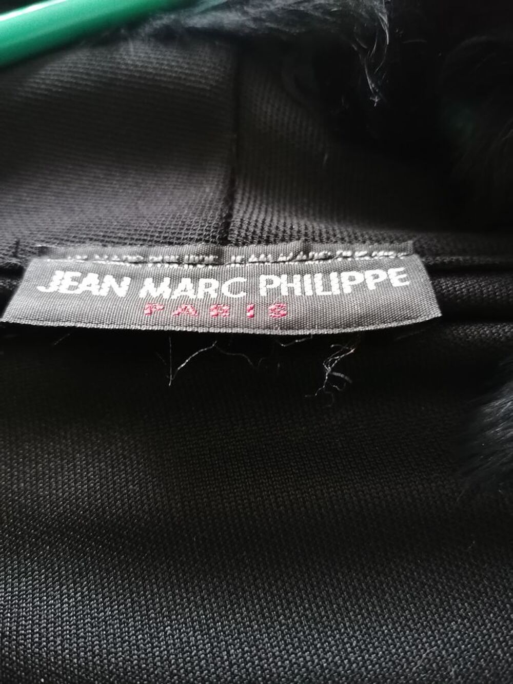 Gilet long noir Vtements