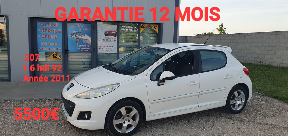 207 1.6 HDi 92ch FAP Premium 2011 occasion 33820 Saint-Ciers-sur-Gironde