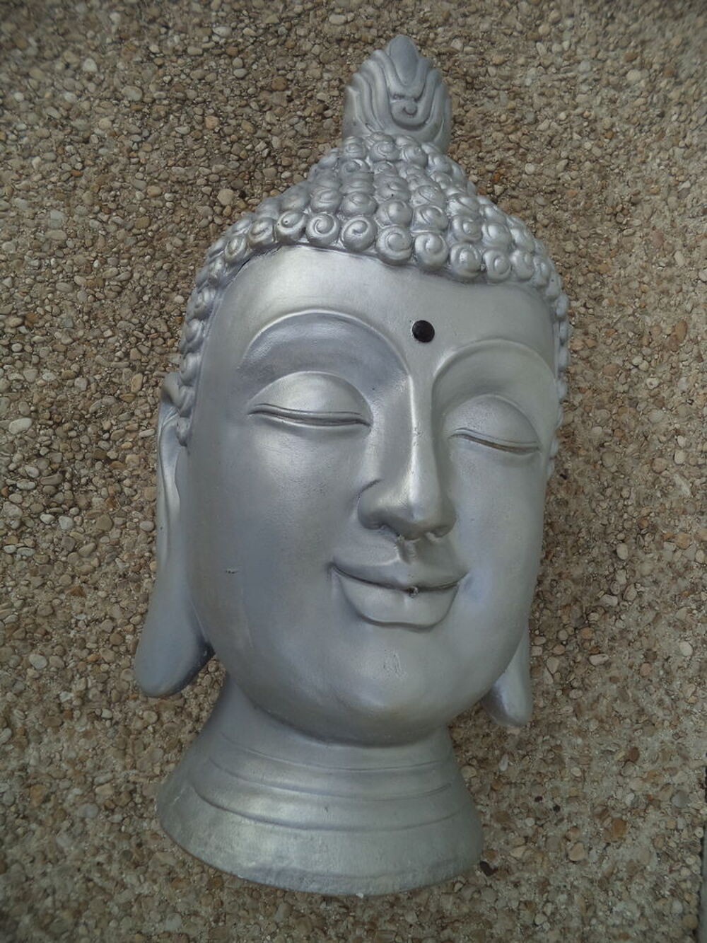 T&ecirc;te de Bouddha grand format. Décoration