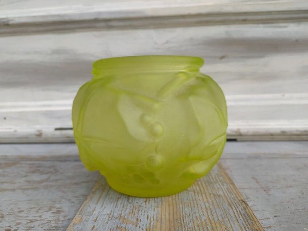 Vase Art D&eacute;co Ouraline D&eacute;cor Lierre Style Legras Dcoration