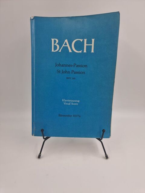 Livre de partitions Bach (Johannes-Passion ? St John Passion 1 Vulbens (74)