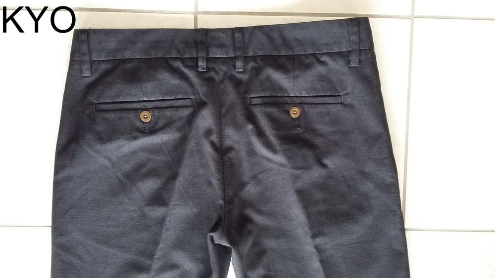 DEVRED - Pantalon bleu marine, taille 40(M) homme adulte Vêtements