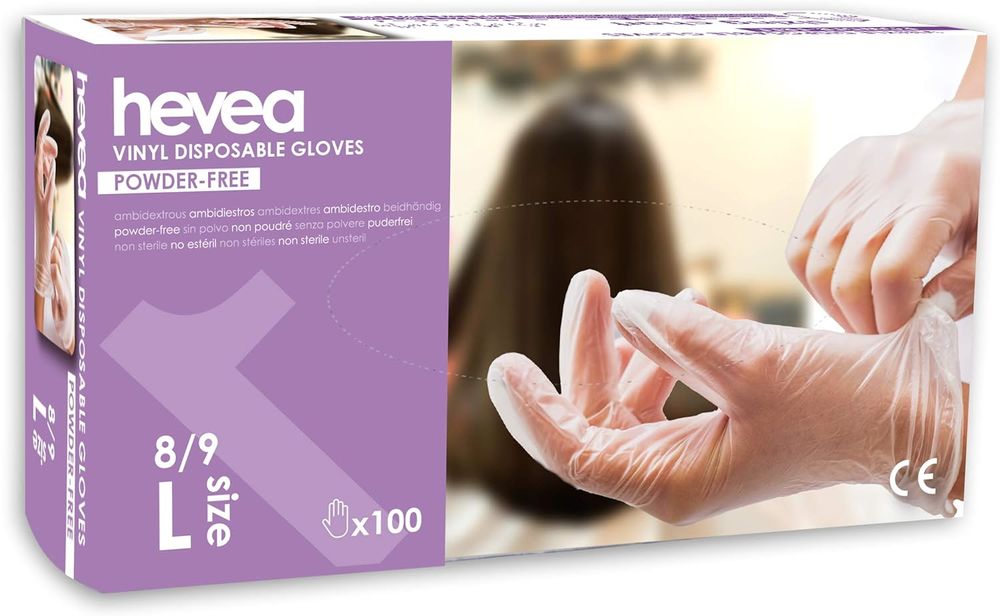 Hevea - Gants en vinyle jetables. Sans talc et sans latex. Bricolage