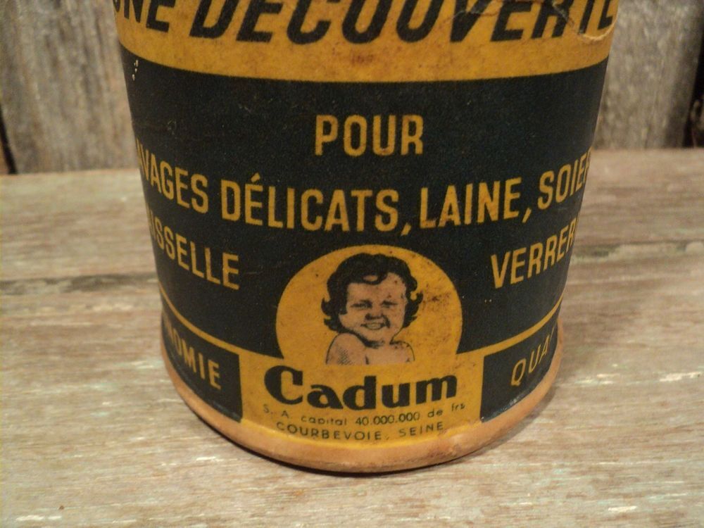 Boite Carton Publicitaire Lessive Mousse Paic Cadum 