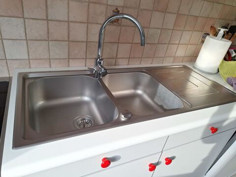 Evier, double bac inox Lin�o, tr�s bon �tat 130 Ouroux-sur-Sa�ne (71)