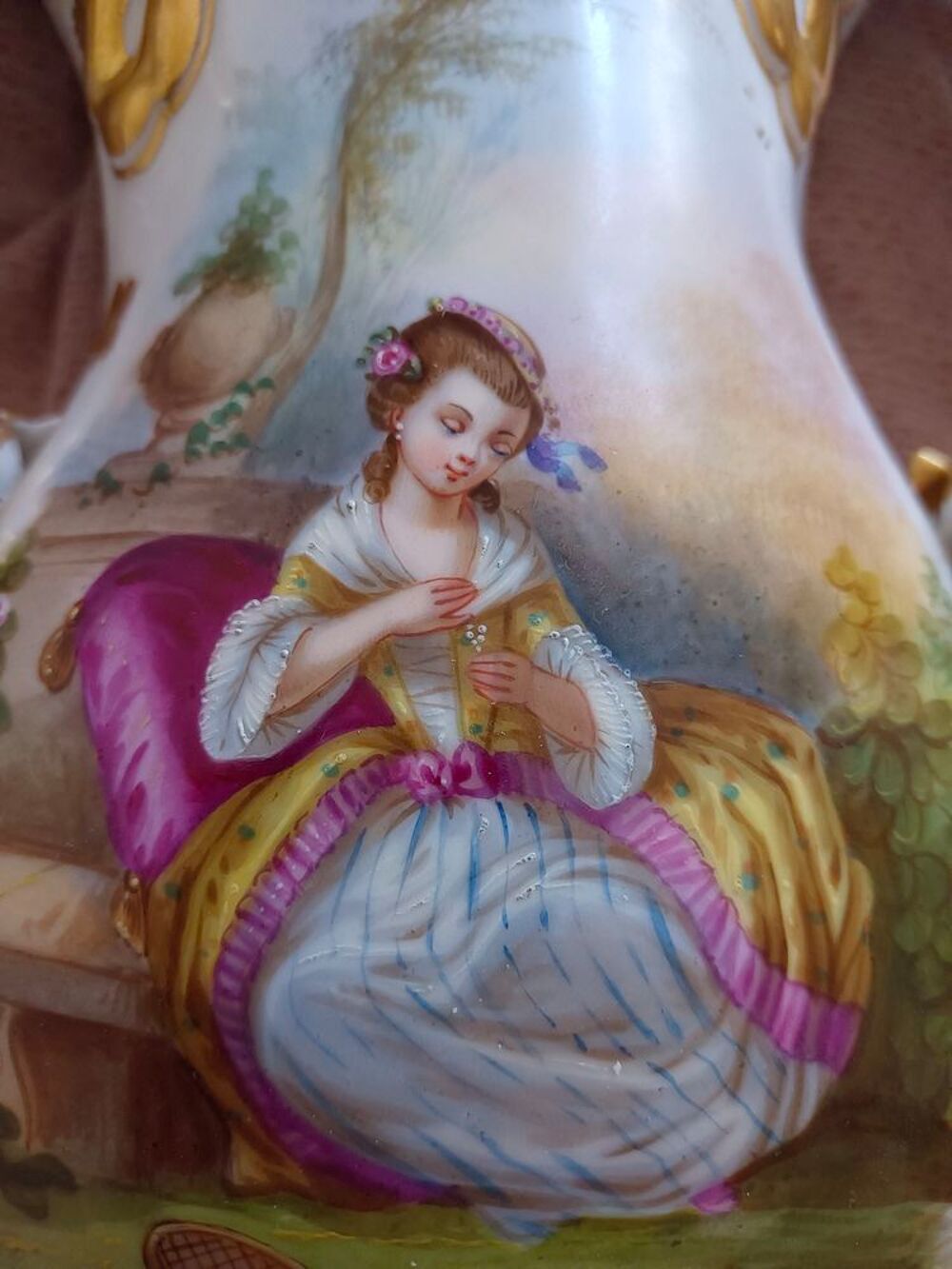 Vase en porcelaine de Paris Décoration
