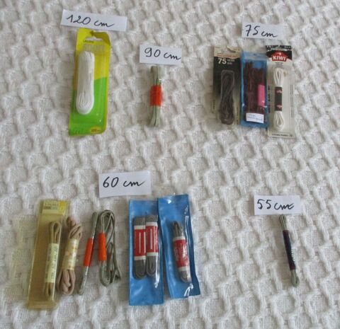 LOT 14 PAIRES LACETS  NEUFS POUR CHAUSSURES 8 Saint-Andr�-les-Vergers (10)