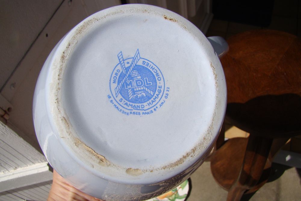 Ancien pichet de bistrot MARIE BRIZARD &agrave; l'eau ann&eacute;es 1950 