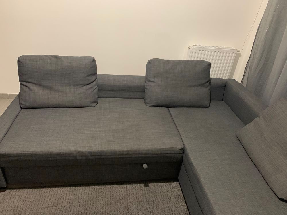Canap&eacute; convertible gris 3 places IKEA Meubles