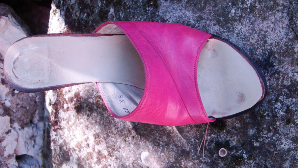 Escarpins vieux rose en cuir Chaussures