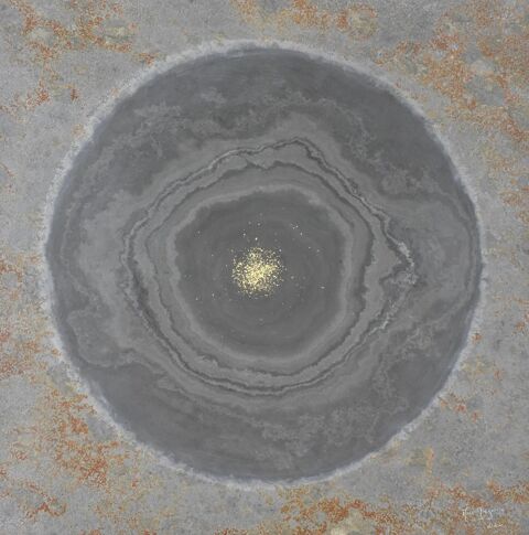 Peinture Tableau en or 22 carats sur Ardoise 390 Dijon (21)