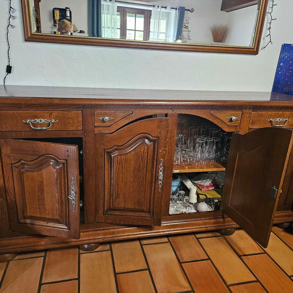 bahut 4 portes en chene massif Meubles