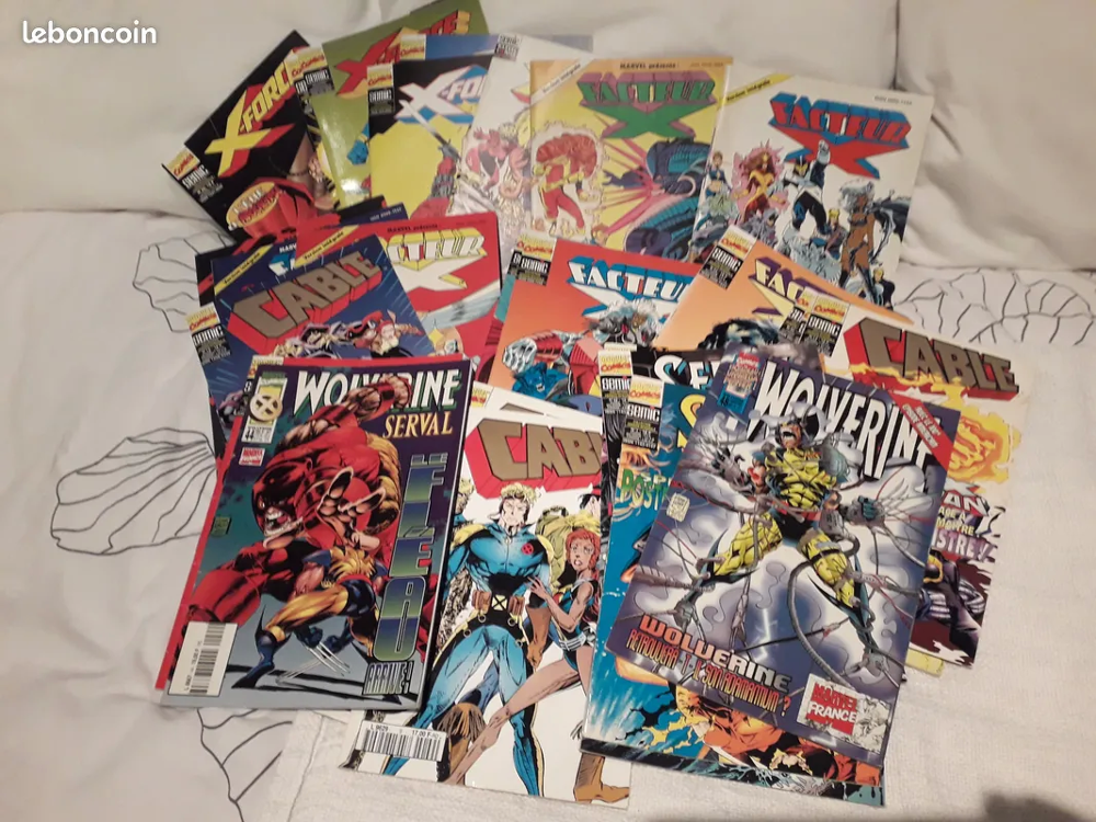 Lot de 28 BD Marvel : X-Force, Factor X et Wolverine. Livres et BD
