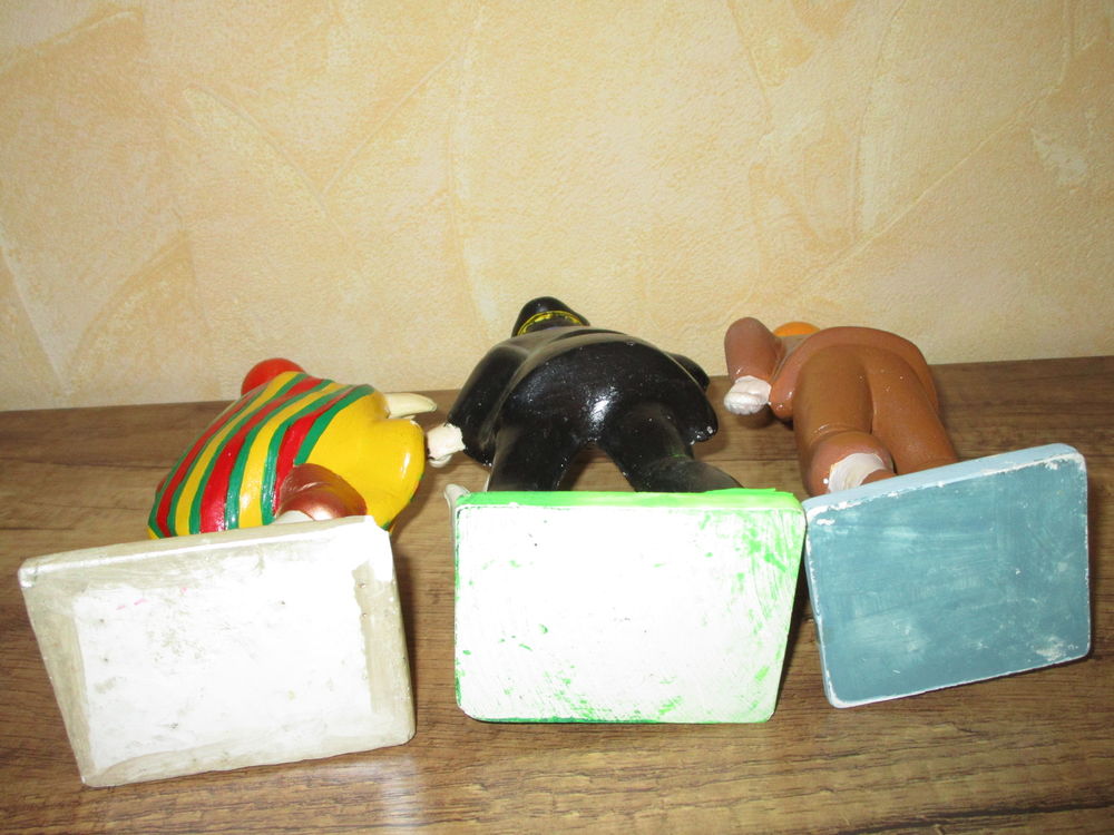 LOT VIEILLES FIGURINE TINTIN -HADDOCK EN PLATRE 