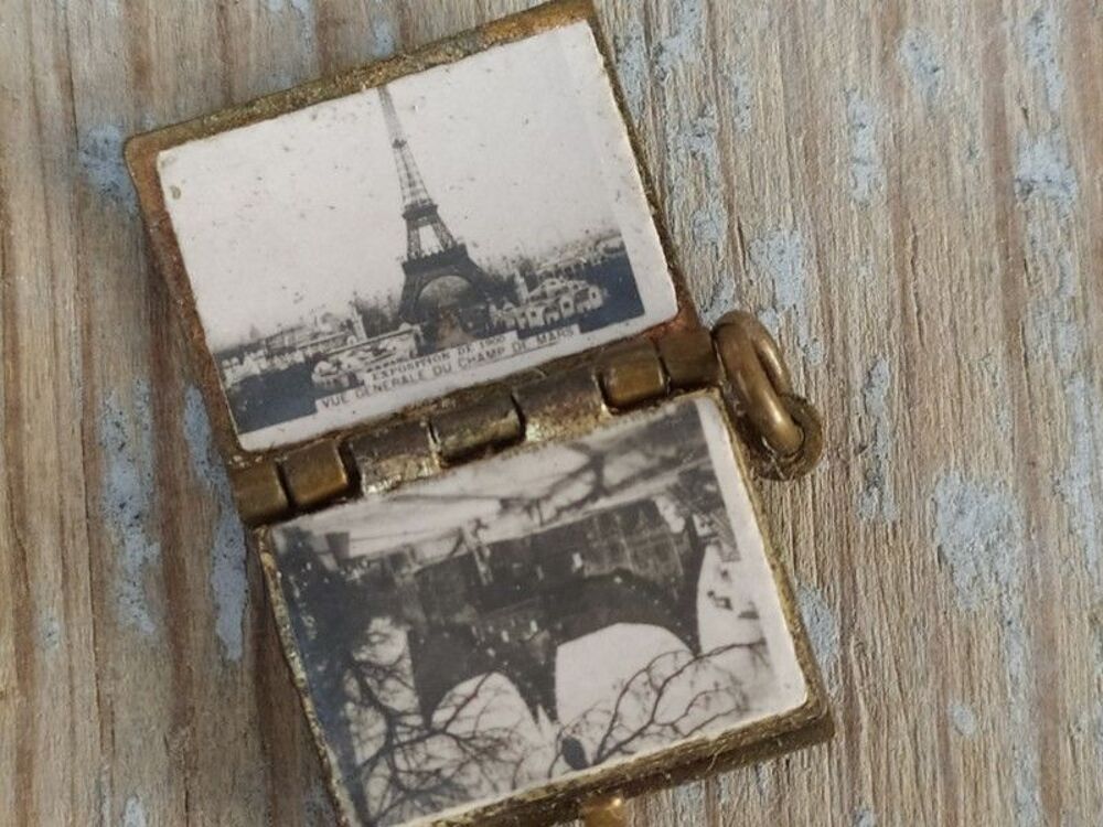 Pendentif Album &Eacute;mail Photographies Exposition Paris 1900 