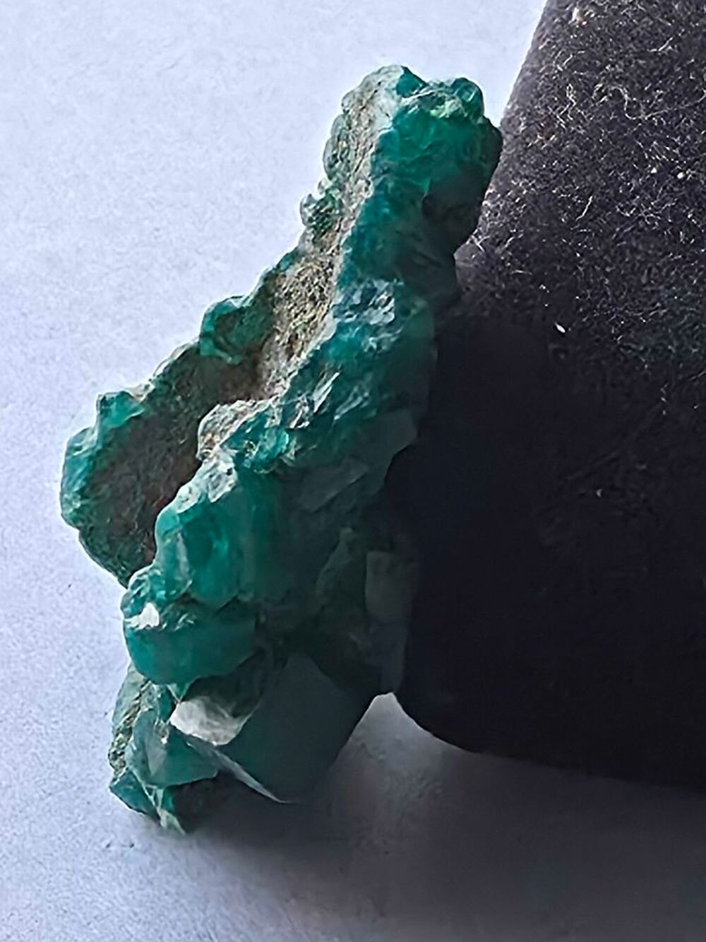 Dioptase Cristallis&eacute;e du Katanga (RDC)-Sp&eacute;cimen de Collection 