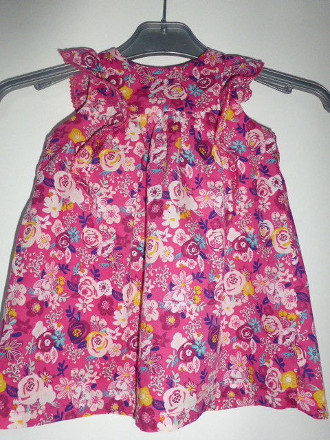 Sergent Major Robe rose �t� fleurie sans manches 1 an 6 Rueil-Malmaison (92)